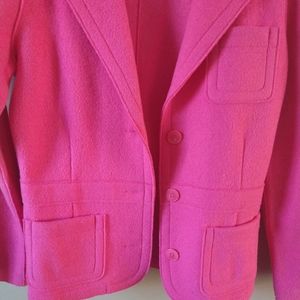 PINK WOOL BLAZER SIZE SMALL